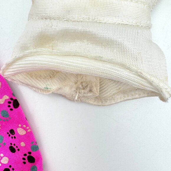 Vtg Barbie Pet Doctor Outfit White Jacket Heart Cat Print Pink Paw Mattel 1996 - Picture 9 of 10